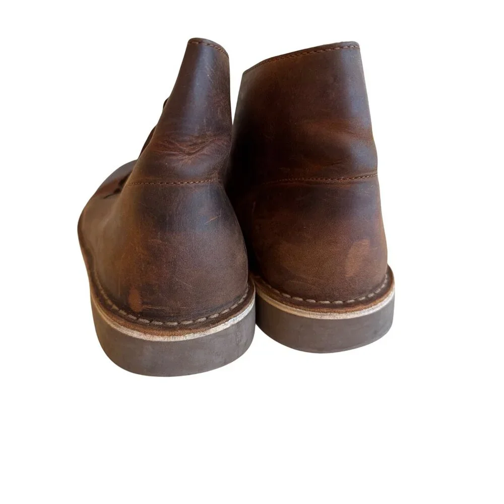Clarks Mens Brown Leather Desert Boots Size 11M EU 46 Classic Style‎ Comfort